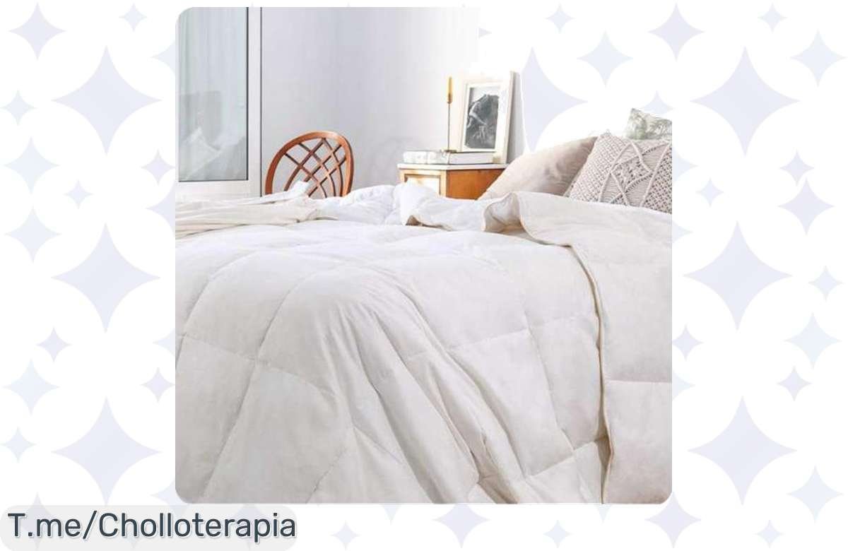 Transforma tus noches en un abrazo de lujo con el edredón nórdico de plumón pato blanco, 100% algodón y suavidad increíble. ¡Aprovecha este ofertón antes que se agote!