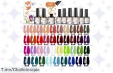 Transforma tus uñas con 48 piezas de esmalte semipermanente a un precio loco, ¡ofertón nunca visto! Aprovecha el descuento brutal antes que se agote