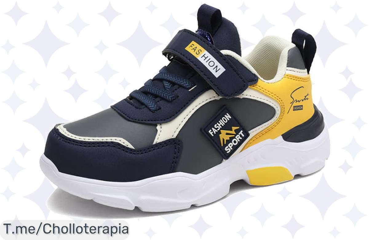 Zapatillas transpirables para niños a precio loco, con comodidad y estilo en cada paso ¡No dejes pasar este ofertón limitado y corre por las mejores del año!