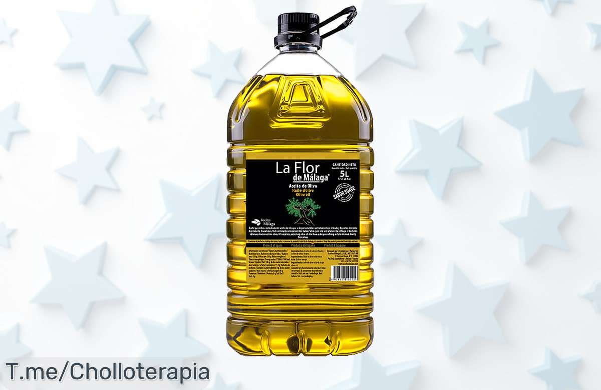 Aceite de oliva suave La Flor de Málaga 5L: ¡un sabor nunca visto, calidad excepcional y un precio loco! Aprovecha este ofertón antes que se agote, compra ya.
