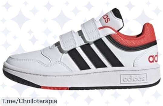 Adidas Hoops Lifestyle: ¡zapatos cómodos con velcro y amortiguación increíble! No dejes pasar este ofertón limitado, compra ahora y dale a tus pies la jugada que merecen