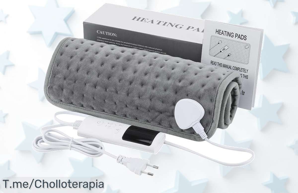 Almohadilla Caliente Eléctrica a Precio Loco: 9 Niveles de Calor y Temporizador Ideal para el Descanso, ¡No Te Pierdas Este Ofertón! Compra Ya, Stock Limitado.