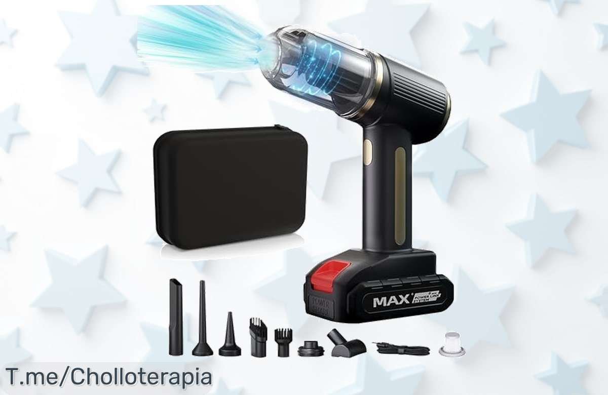 Aprovecha el super chollo de la Irishom Aspiradora portátil 4 en 1: eficiente, sin cables y potente. ¡No te quedes fuera de este ofertón único! ¡Compra ahora antes que se acabe!