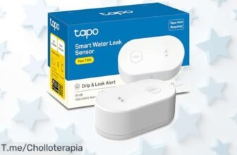 Asegura tu hogar con el TPLink TAPO T300: sensor a prueba de agua que grita ante goteras, super chollo por tiempo limitado ¡no te quedes sin él!