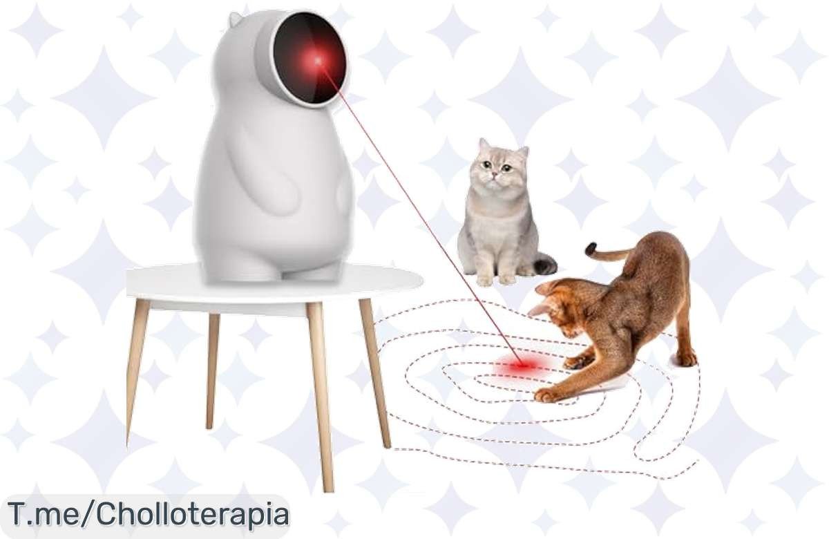 Atrapa a tu gato con el puntero láser WUGEIN: diversión sin límites y entrenamiento garantizado en un super chollo único. ¡Compra ahora antes de que se agote!