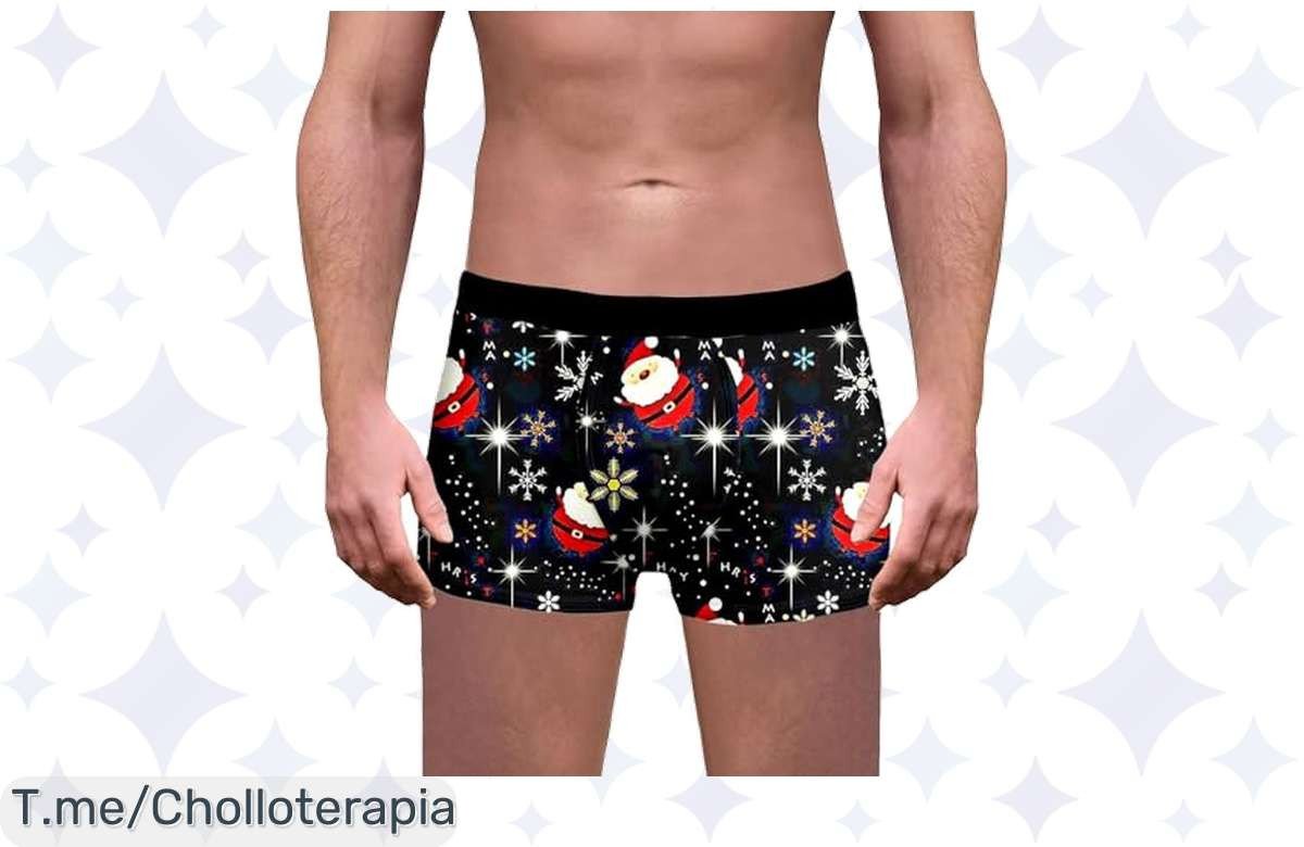 Atrapa el chollazo navideño con boxers personalizados en algodón ligero y cómodo, disfruta de un precio loco. Stock limitado, ¡corre a conseguirlos ya!