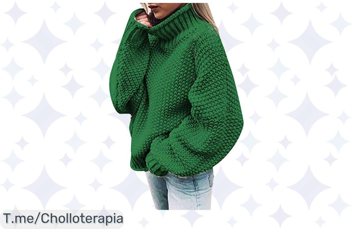 Atrapa el chollo del invierno con suéteres de manga larga ultra cómodos y calentitos, descuento brutal por tiempo limitado. ¡Compra ya antes que se acaben!