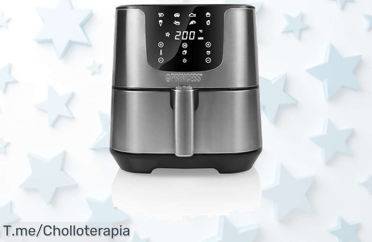 Atrapa el super chollo de la Freidora sin Aceite Deluxe 5.5 L y cocina para 9 personas con un ahorro energético increíble, ¡accede a esta oferta única antes que se agote!