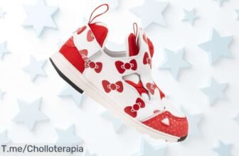 Atrapa la diversión con Reebok x HELLO KITTY Pump Fury, el super chollo que hará sonreír a tu pequeña ¡Comodidad y estilo únicos en un solo par! ¡Compra ahora antes de que se acaben!