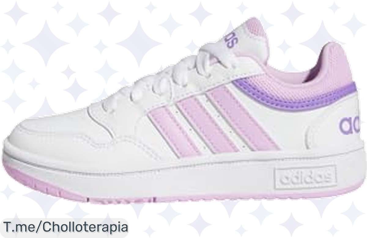 Atrapa la energía de tus peques con las adidas Hoops Shoes: ajuste perfecto y amortiguación suave, ¡super chollo que no pueden dejar pasar! Compra ahora antes de que se agoten.