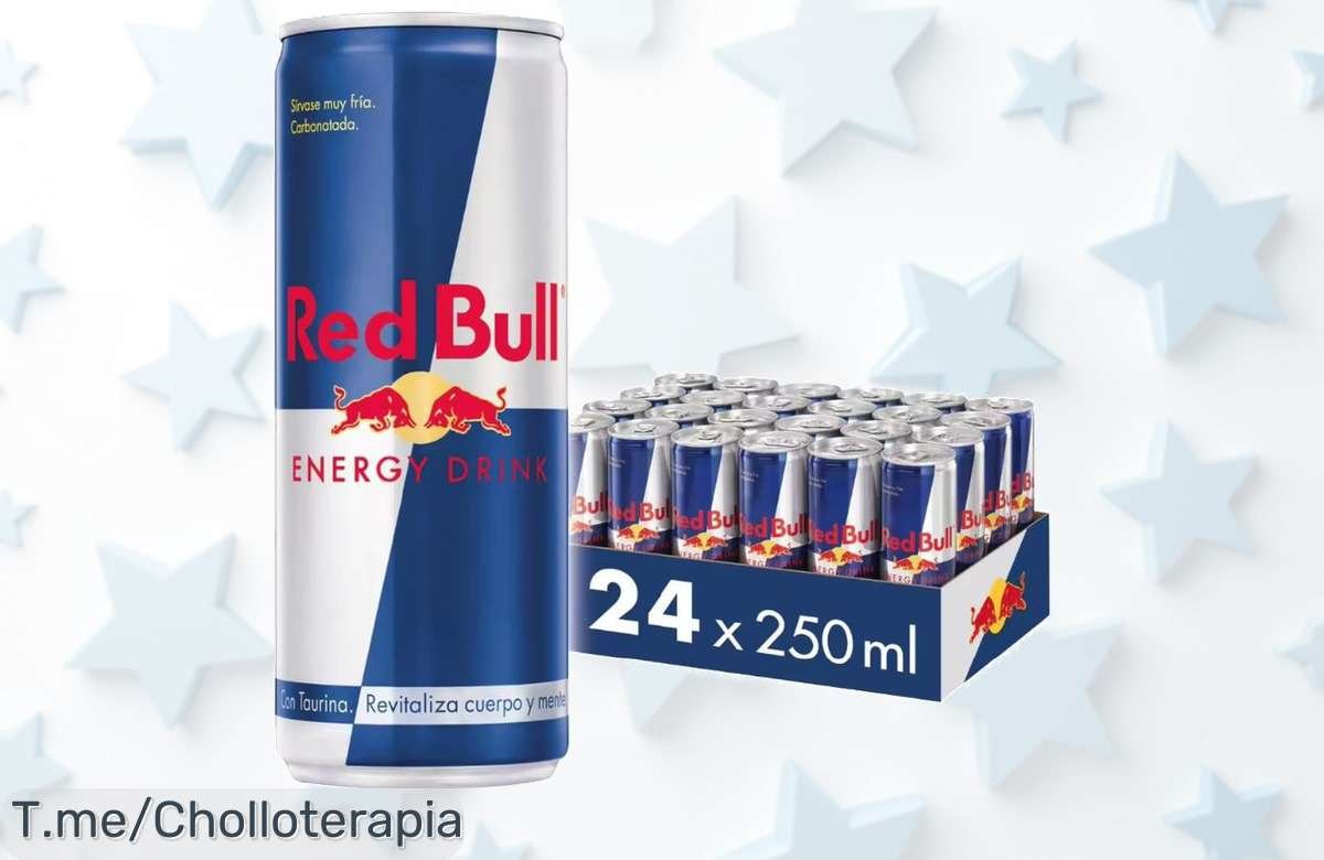 Atrapa tu energía con Red Bull: 24 latas de pura adrenalina al mejor precio loco, ¡ofertón único! No pierdas esta oportunidad, actúa ya y llena tu despensa.