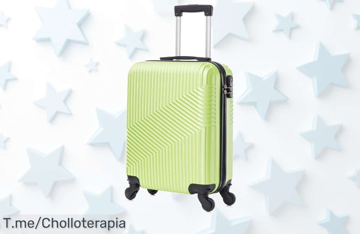 Atrapa tu maleta ideal y viaja sin preocupaciones con esta rígida ABS ligera y duradera, ¡super chollo antes de que se esfume! Compra ya y disfruta la aventura.