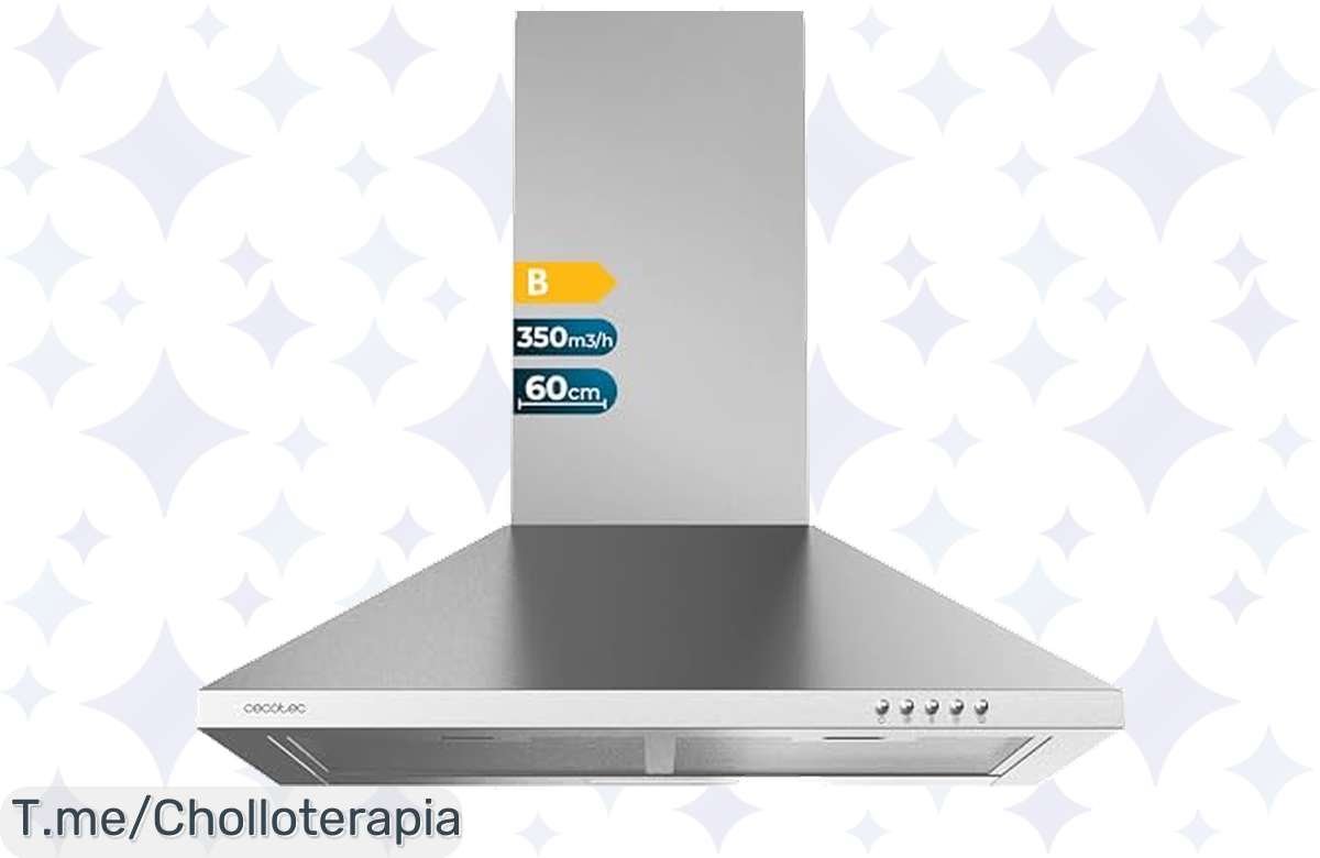 Atrapa tu oportunidad: Campana Extractora Cecotec con potencia de succión loca y diseño inoxidable, ¡super chollo para transformar tu cocina! Compra ahora antes que se agote.