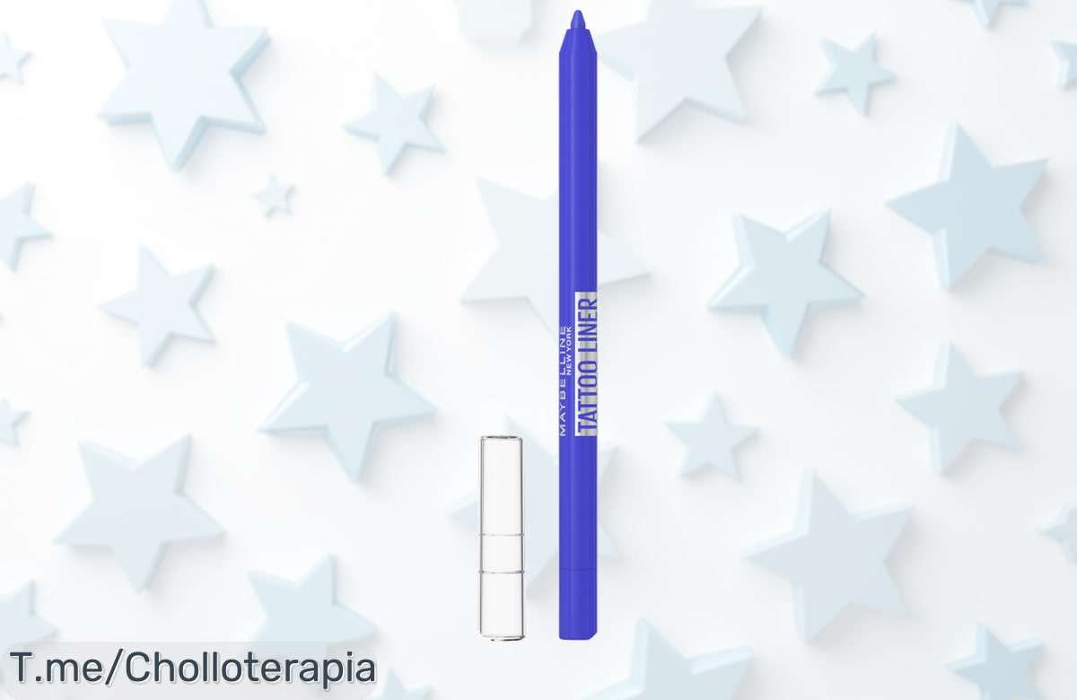 Atrévete a brillar con el lápiz de ojos Maybelline Tattoo Gel Liner Galatic Cobalt, ¡ofertón cósmico que garantiza miradas fascinantes! ¡Apresúrate, solo por tiempo limitado!