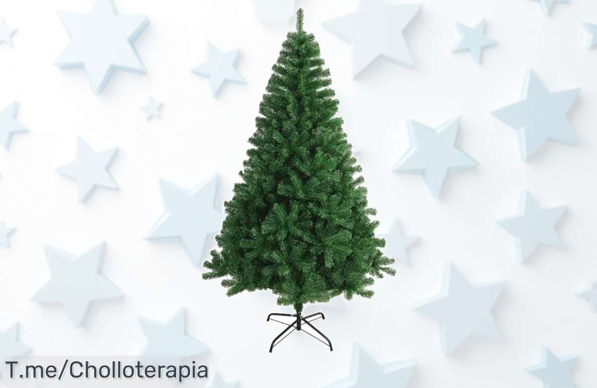 Atrévete a brillar esta Navidad con nuestro árbol artificial de hasta 210cm, el super chollo que transformará tu espacio en un paraíso navideño. ¡Compra ya antes de que se acabe!