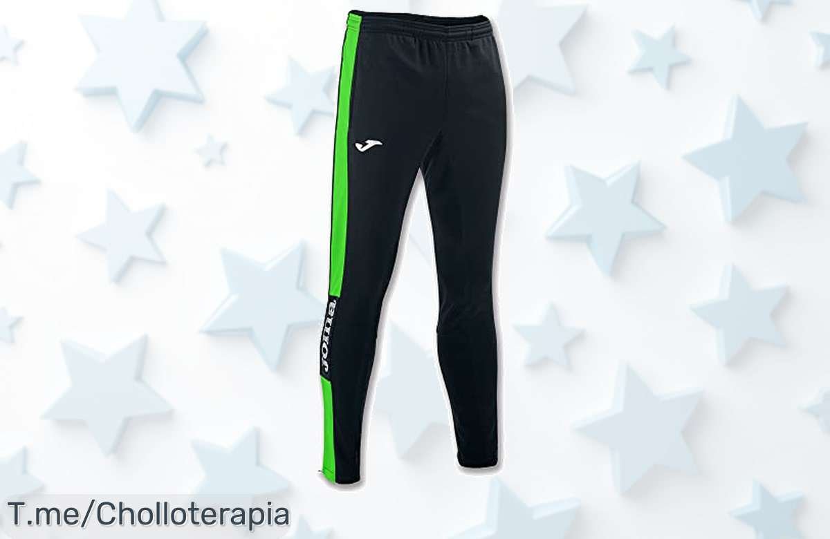 Atrévete a lucir increíble con los pantalones Joma Championship IV en negro y verde flúor: comodidad total y estilo único al mejor precio loco. ¡Compra ahora antes que se acaben!