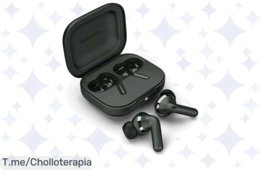 Auriculares Moto Buds+ con Sound by Bose: ¡un super chollo de sonido profesional y cancelación activa! Disfruta 30 horas sin parar, compra ya esta oferta única antes que se acabe