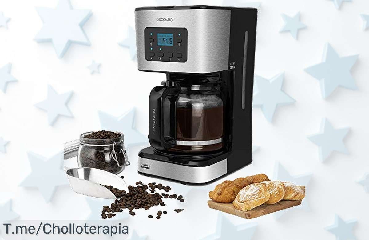 Cafetera Cecotec Goteo 66 Smart: Prepara café a tu medida con pantalla LCD chic y AutoClean. Aprovéchate de este super chollo antes que se agote, ¡no te lo pierdas!