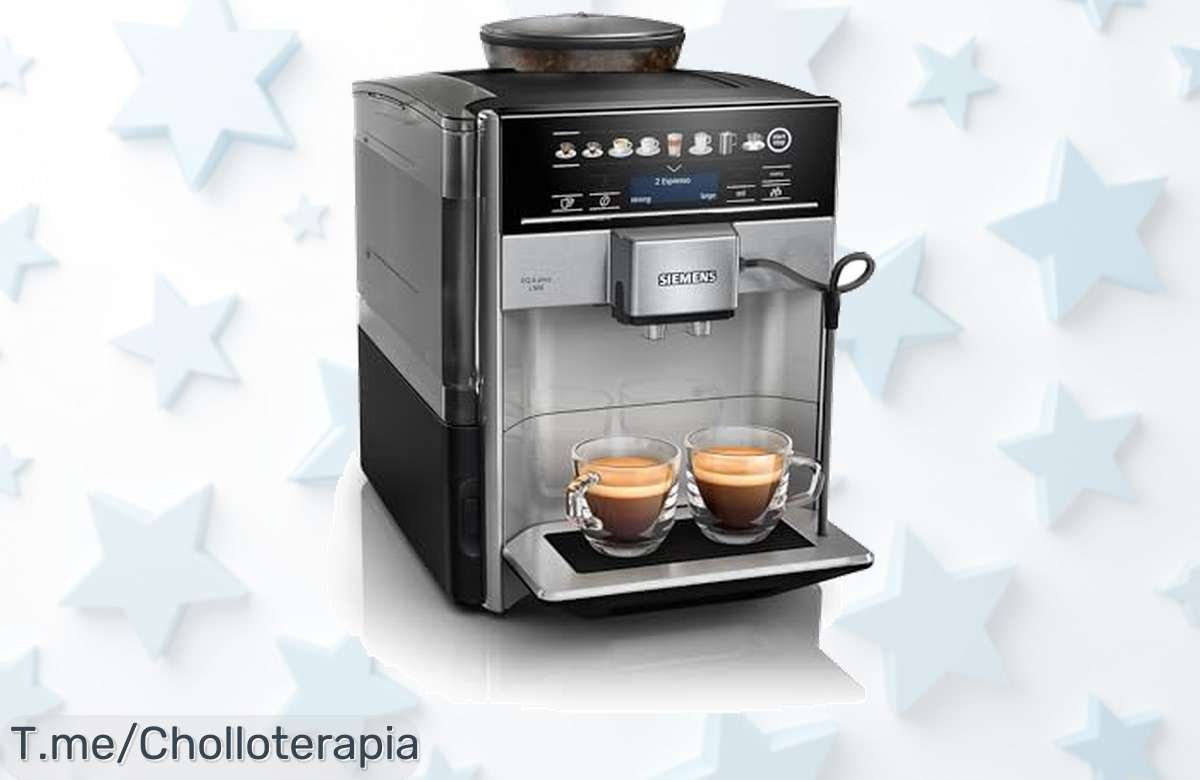 Cafetera Siemens EQ6 plus s500: café delicioso al instante y limpieza fácil, ¡ofertón limitado! Prepara dos tazas con un precio loco. Haz tu pedido ya antes de que se agote.