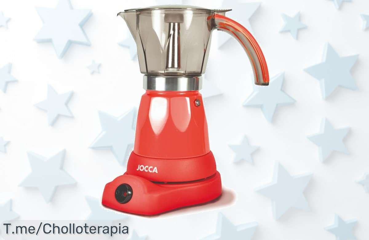 Cafetera italiana Jocca: gira 360º, mantiene tu café caliente y es súper compacta. Aprovecha este ofertón exclusivo antes de que se agote ¡Compra ya y disfruta!