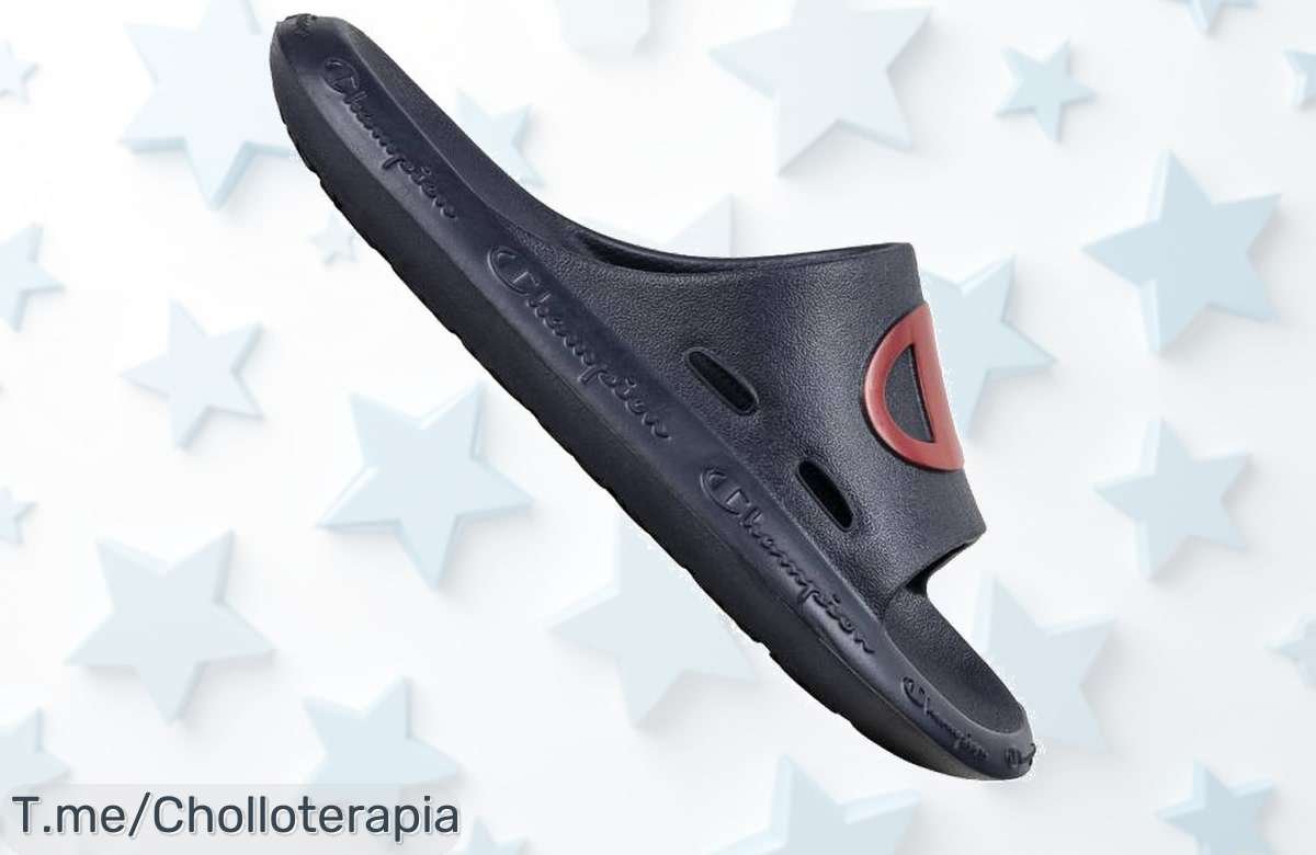 Chanclas Champion Slide Rio: El super chollo que tus pies necesitaban, comodidad única y frescura en cada paso. ¡No dejes pasar esta oferta limitada, compra ya!