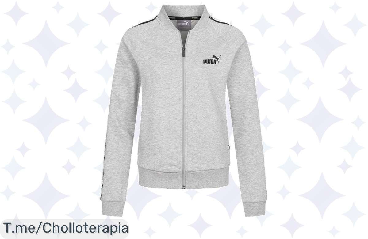 Chaqueta PUMA Tape Full Zip para mujer a precio loco: ¡Estilo y comodidad en un super chollo que no puedes dejar escapar! Compra ya antes de que se acabe esta oferta única.