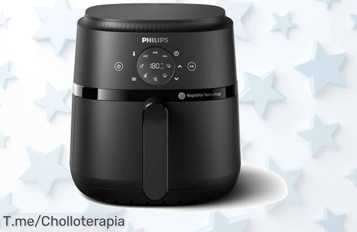Cocina deliciosas comidas sin culpa y con un 90% menos de grasa, disfruta del super chollo Philips Airfryer serie 2000 ¡No te quedes sin la tuya, oferta limitada!