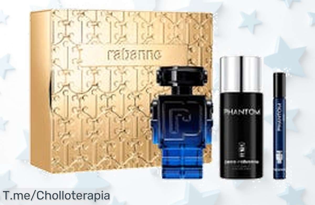 Cofre Phantom Intense RABANNE a precio loco: aroma que gira cabezas y destaca lo mejor de ti. ¡No te quedes sin el tuyo, oferta limitada solo por tiempo!