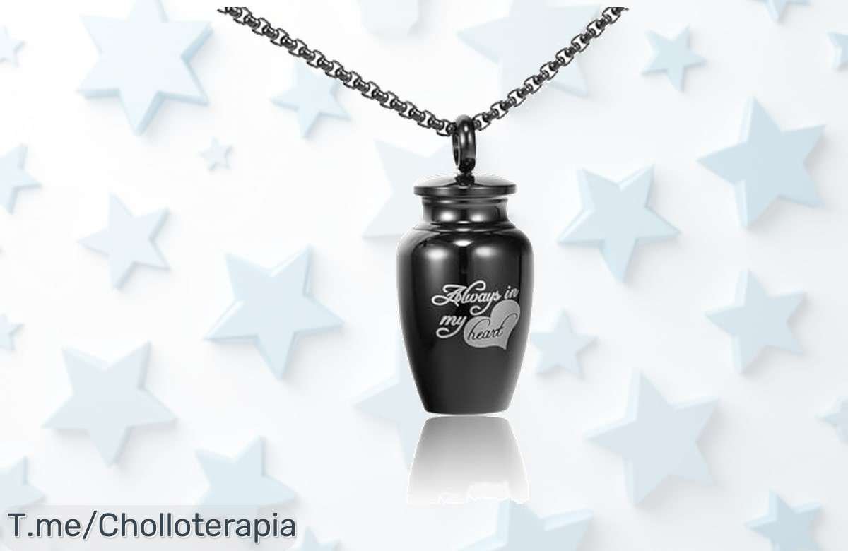 Collar para cenizas RoseFlower: Un super chollo ligero y elegante que guarda el recuerdo de tu mascota. Oferta limitada, ¡consíguelo antes de que se acabe!