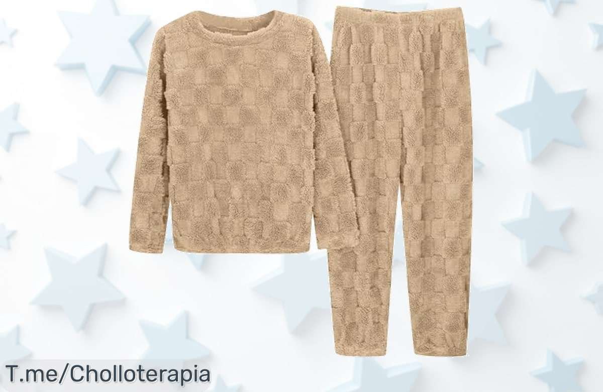 Conjunto de pijamas de mujer super cálido por un precio loco,¡ofertón único que no puedes dejar pasar! Compra ya y abrígate con estilo antes de que se agote.