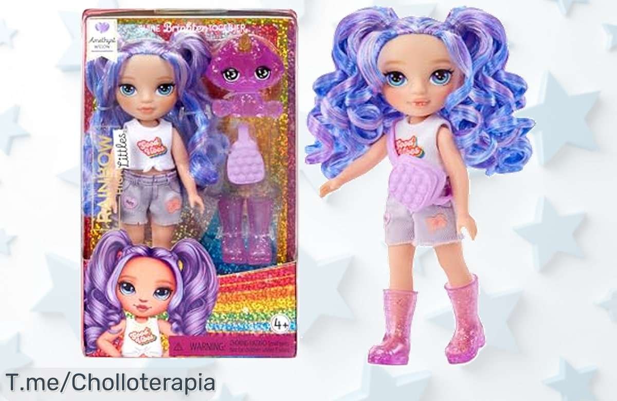 Conoce a Amethyst Willow: la muñeca mágica que despierta tu imaginación con su perro caniche púrpura. Aprovecha este super chollo y lleva aventuras a casa ya, ¡se agota rápido!