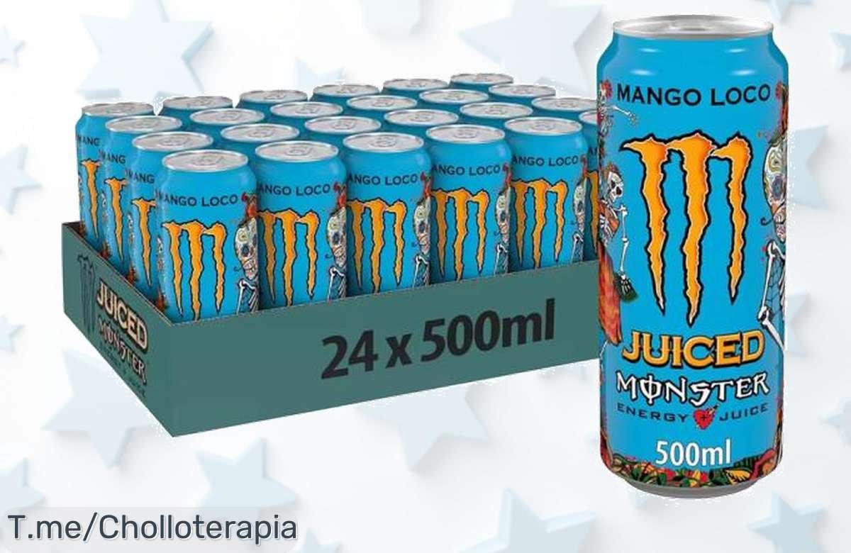 Conquista tus días con el pack de 24 latas Monster Energy Ultra White y Mango Loco a precio loco, ¡energía explosiva que no puedes dejar escapar! Compra ya este ofertón limitado.