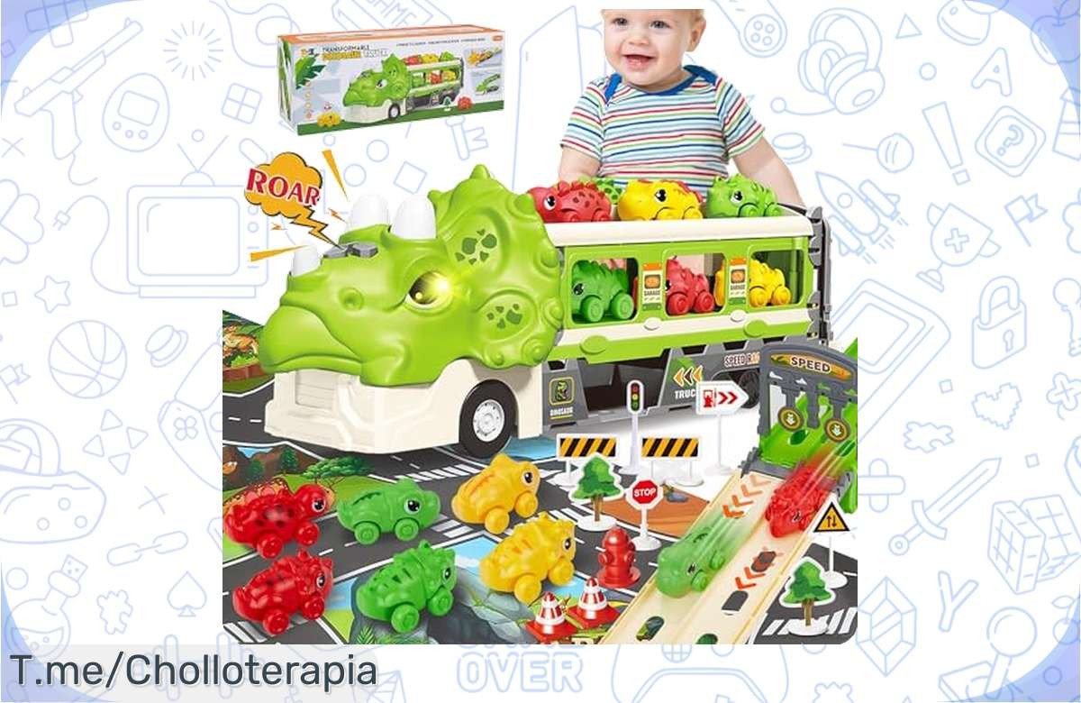 Consigue el camión dinosaurio más espectacular del mercado a un precio loco, ¡super chollo que no se repetirá! ¡Hazlo ya antes de que se agote y sorprende a todos!