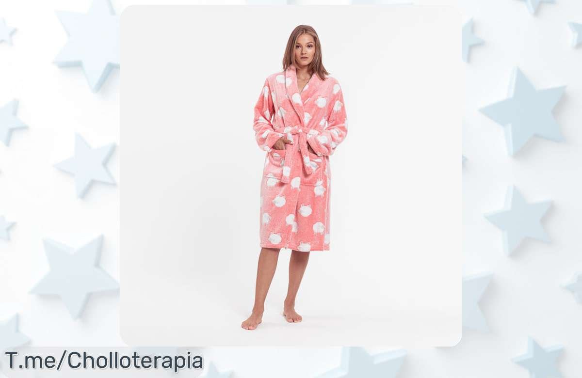 Consigue el mini kitten bata kimono de felpa, un super chollo que te brinda comodidad y suavidad. ¡Stock limitado! Aprovecha este ofertón antes que se agote.