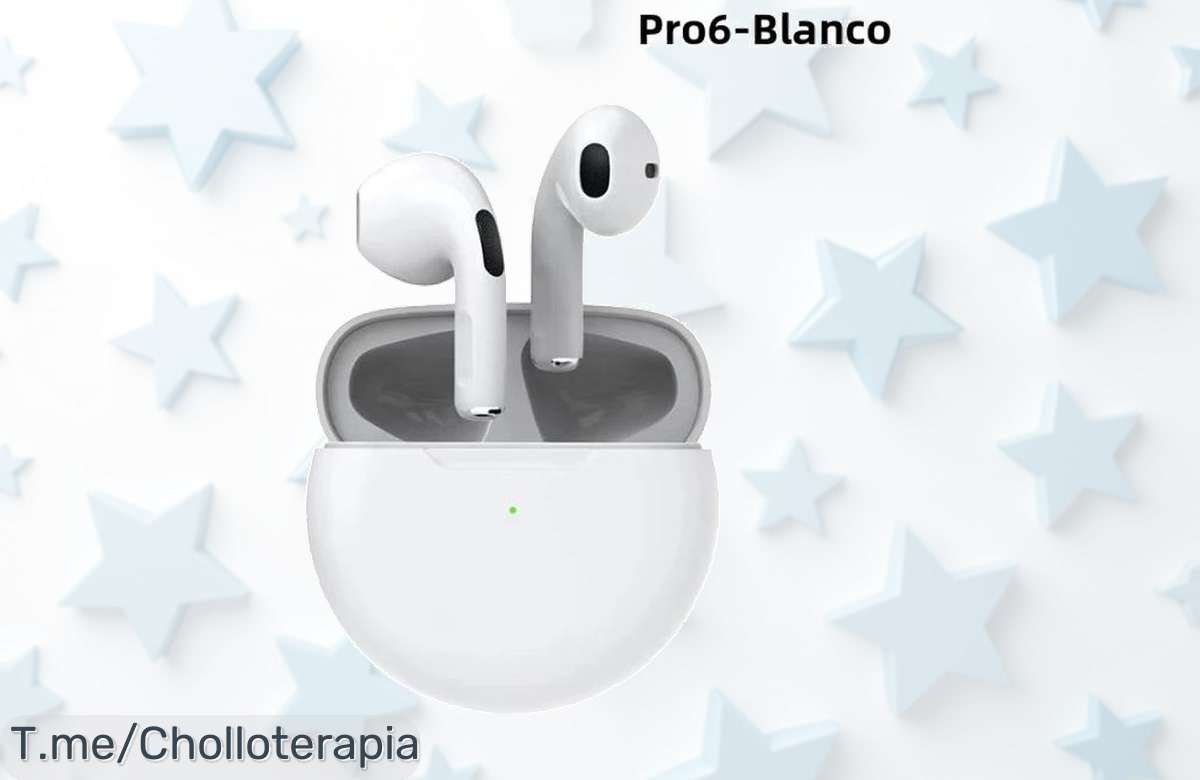 Consigue los Pro 6 TWS, auriculares inalámbricos que desafían la lluvia y ofrecen un sonido increíble. ¡Aprovecha este ofertón antes de que se agoten!