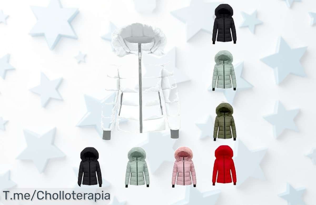 Consigue tu chaqueta de plumas elegante y cálida a un precio loco que no volverás a ver, solo por tiempo limitado, ¡no te quedes sin la tuya!