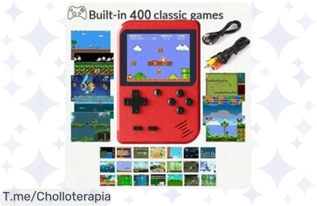 Consola portátil retro Macaron Mini 400 en 1 a precio loco: revive tu infancia con este ofertón único. ¡Compra ya antes de que se agote!