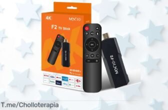 Convierte tu TV en un Smart TV con el Android TV Stick 4K MX10 F2 a precio loco, disfruta de Full-HD y transforma tus noches de cine ¡Compra ya antes que se agote!