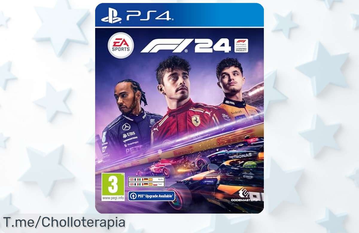 Conviértete en el campeón de la pista con EA SPORTS F1 24 Ps4, disfruta de una experiencia única y personaliza tu coche ahora mismo. ¡Aprovecha este ofertón antes que se agote!