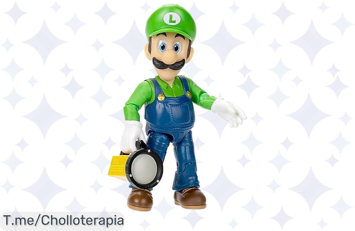 Conviértete en el rey de la diversión con Luigi articulado a precio loco, 16 puntos de movimiento y mini linterna. ¡Hazte con este super chollo antes que se acabe!