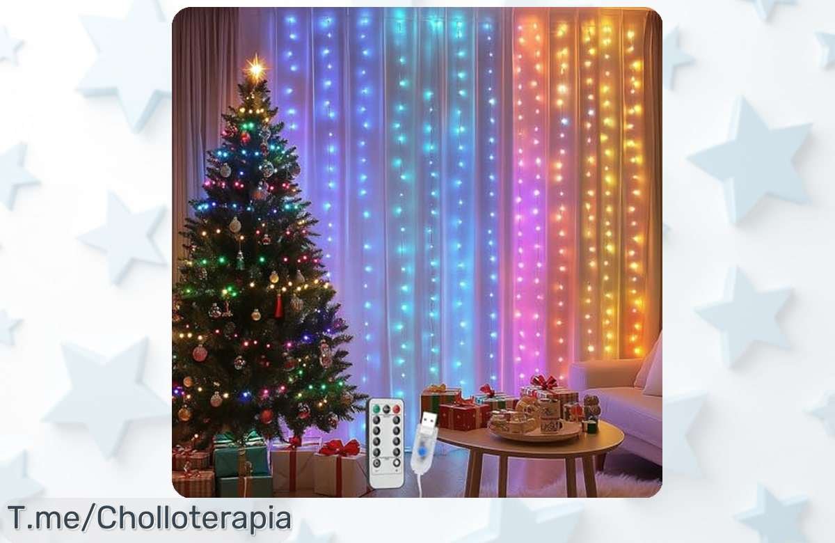 Crea magia en tu hogar con Aigostar 3x3m: 300 LED de colores y control remoto a un precio loco. ¡Dale vida a tus celebraciones! Oferta limitada, compra ya y sorprende a todos.