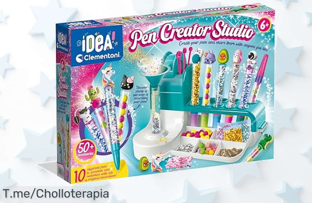 Crea tus bolígrafos únicos y coloridos con el taller de Clementoni, un super chollo que no puedes dejar pasar, ¡aprovecha esta oferta limitada y destaca tu estilo ahora!