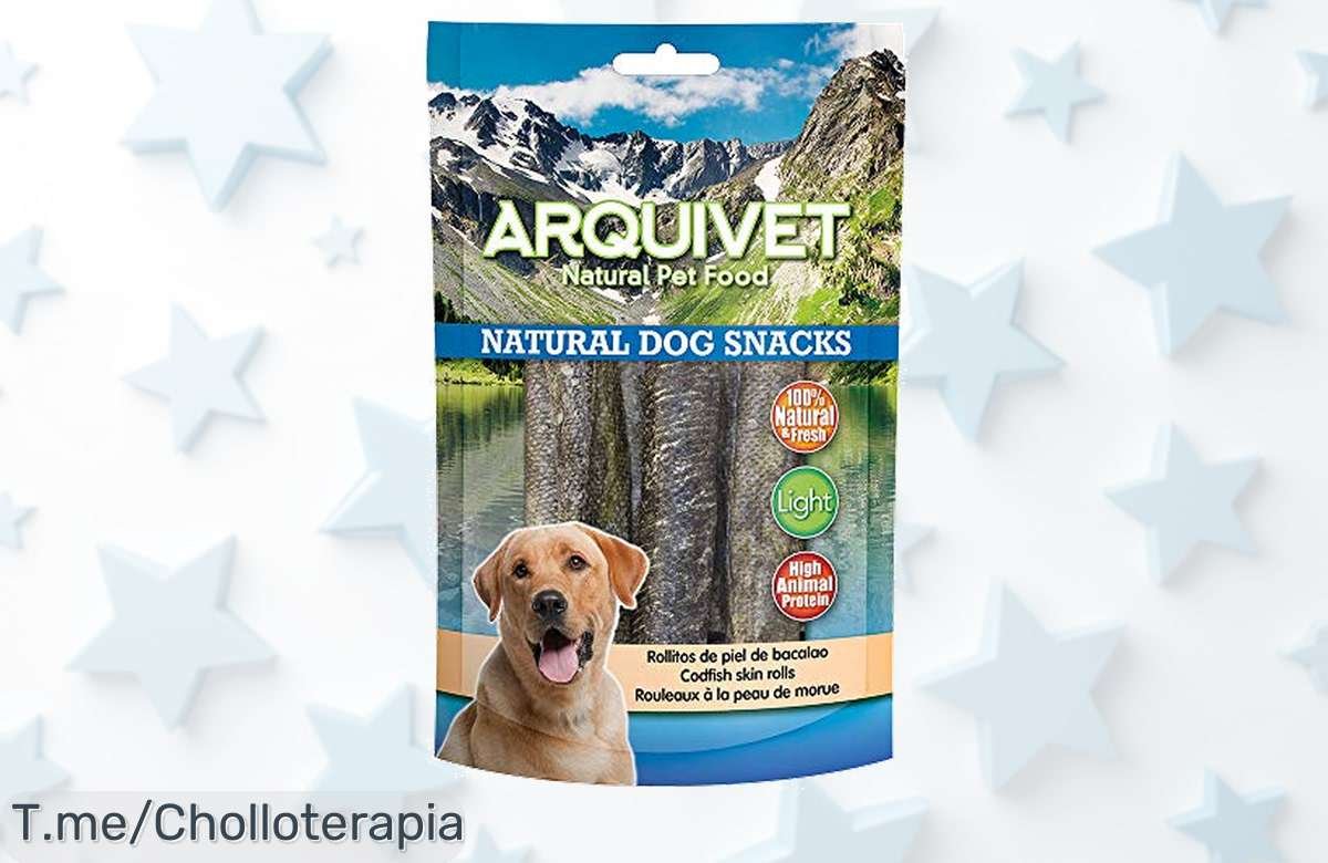 Dale a tu perro el super chollo que merece con el snack 100% natural de Arquivet, lleno de proteínas y bajo en grasas. ¡Aprovecha este ofertón limitado y hazlo feliz ya!
