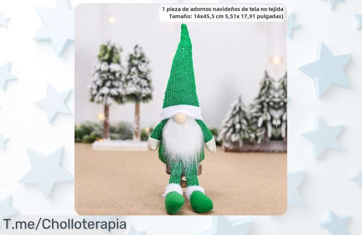 Decora tu Navidad con los adorables adornos de muñeca ‘Feliz Navidad’ a un precio loco. Transforma tu hogar y haz que cada mesa brille. ¡Oferta limitada, compra ya!