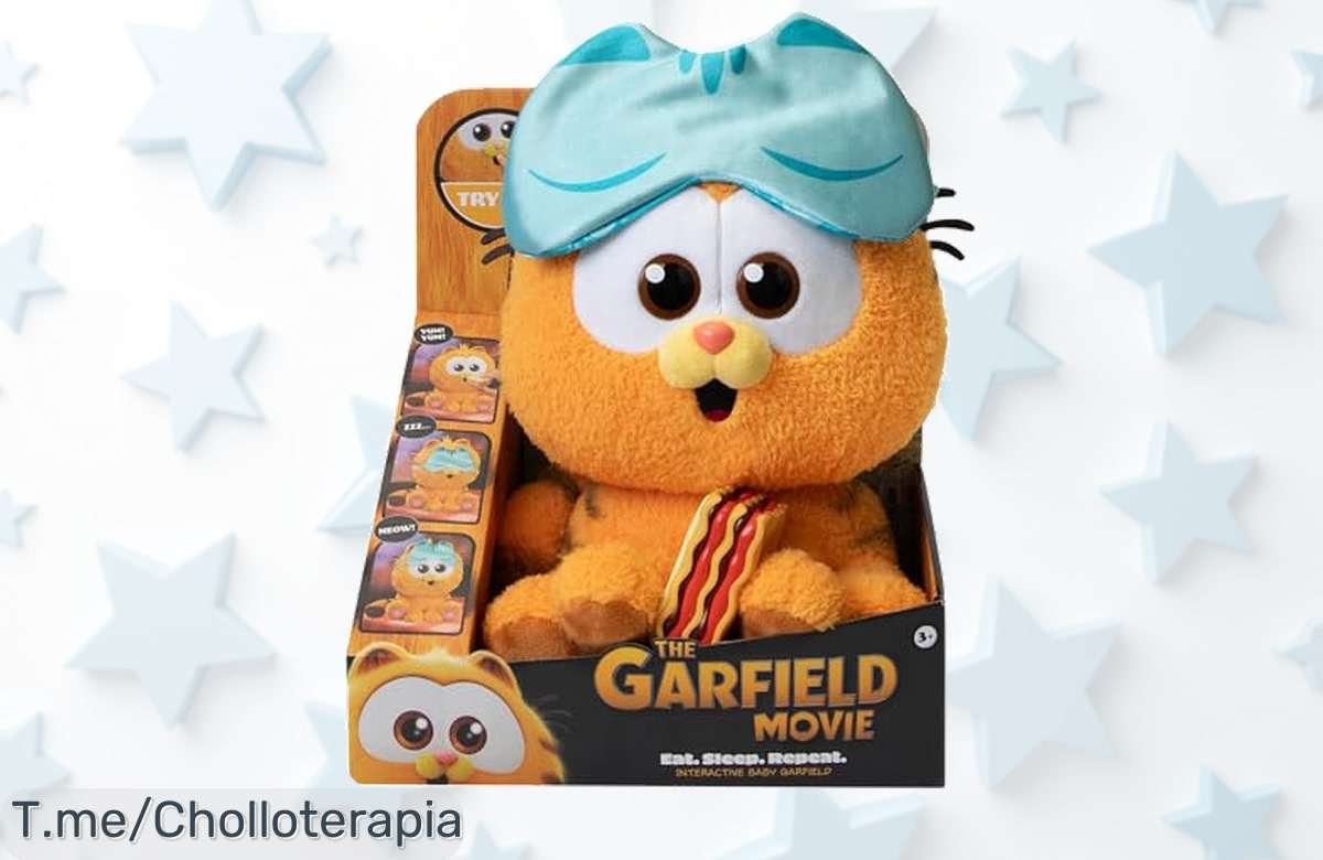 Descubre Baby Garfield, el peluche interactivo que tu peque adorará: diversión y ternura en un super chollo. ¡Consíguelo ya antes de que se agote!