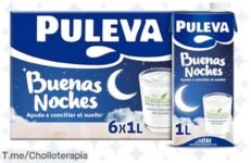 Descubre Puleva Buenas Noches: dulces sueños garantizados con NATURCALM, ¡no pierdas este ofertón de 6 litros y relájate ya! Tu descanso se lo merece, actúa ahora