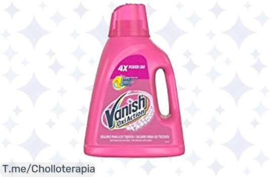 Descubre Vanish Oxi Action: El quitamanchas que cuida tus prendas y elimina manchas difíciles al instante ¡Aprovecha este ofertón antes de que se acabe!