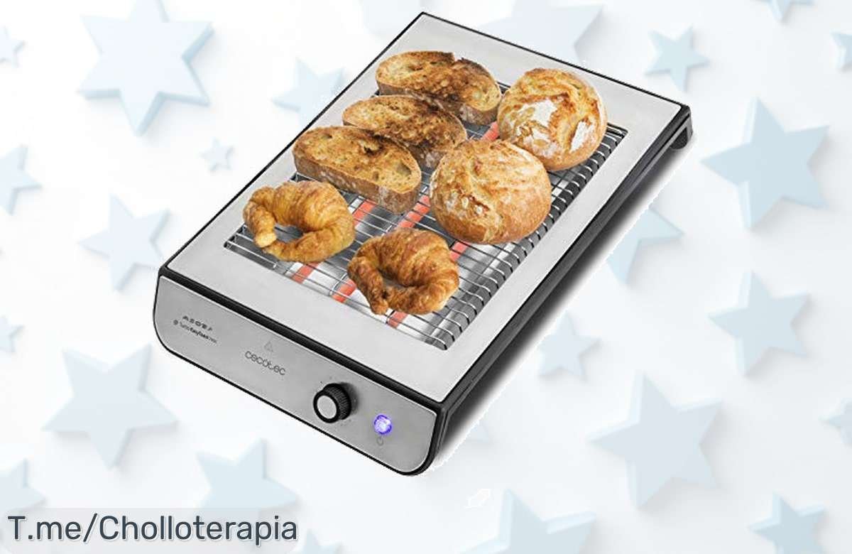 Descubre el Cecotec Tostador Turbo Easy Toast a precio loco: 900 W de potencia y limpieza fácil para tus tostadas perfectas. ¡Compra ahora antes que se agote!