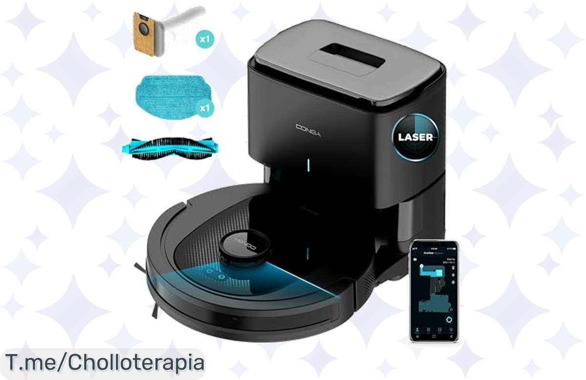 Descubre el Conga 7490 Ultimate Home: limpieza sin esfuerzo con succión potente y autovaciado. ¡Última oportunidad para un super chollo de hogar impecable ahora!