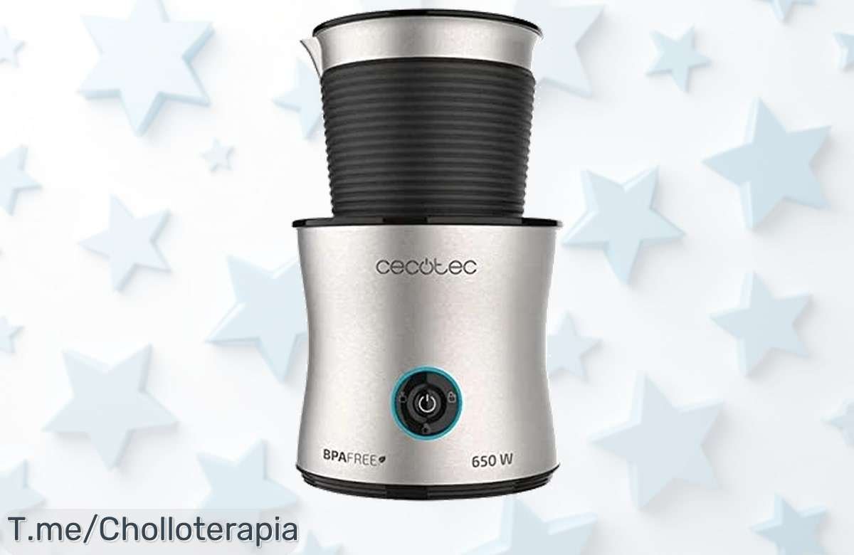 Descubre el Espumador de Leche Cecotec: 4 modos increíbles para espumar como un chef y disfrutar del chocolate caliente a un precio loco. ¡Oferta limitada, actúa ya!